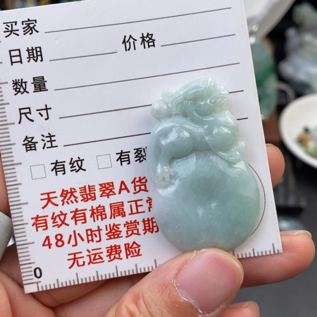 翡翠未镶嵌颈饰貔貅