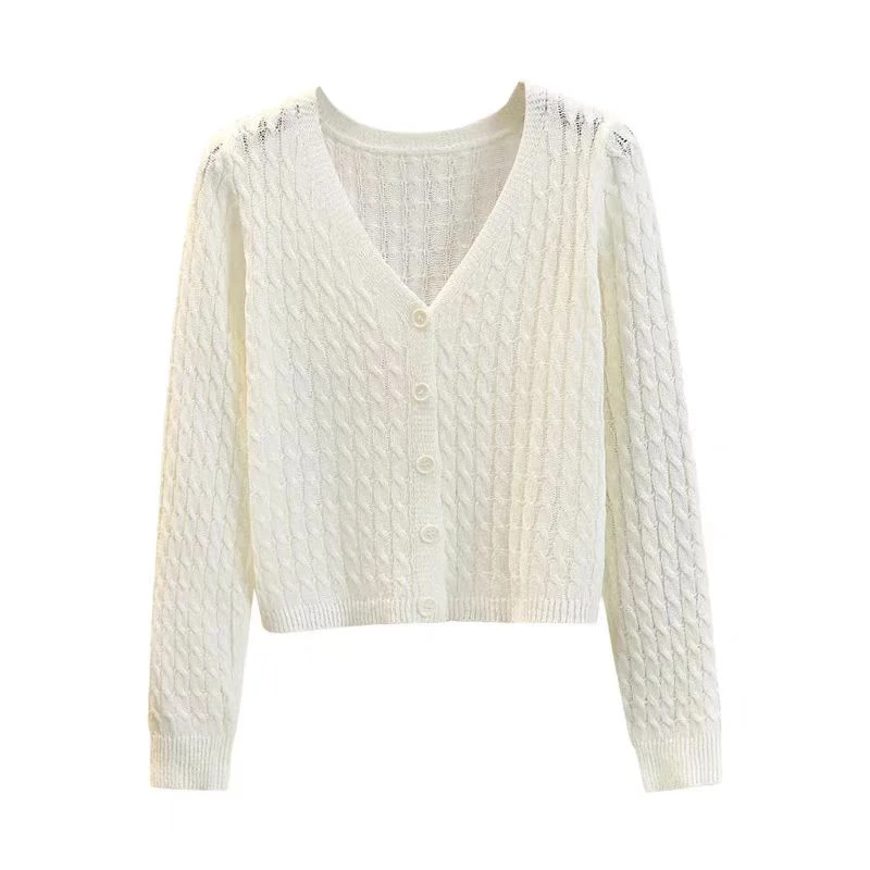 (01-50)针织短袖显瘦小个子短款T恤上衣内搭开衫夏季薄款打底衫