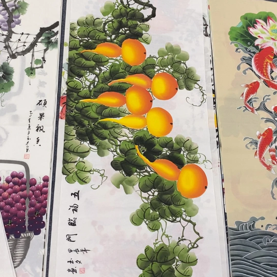 国画尺寸140✖️70四尺精品手绘画