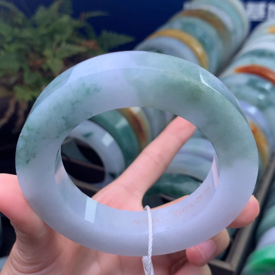 定制翡翠未镶嵌手镯定制不退不换54-62