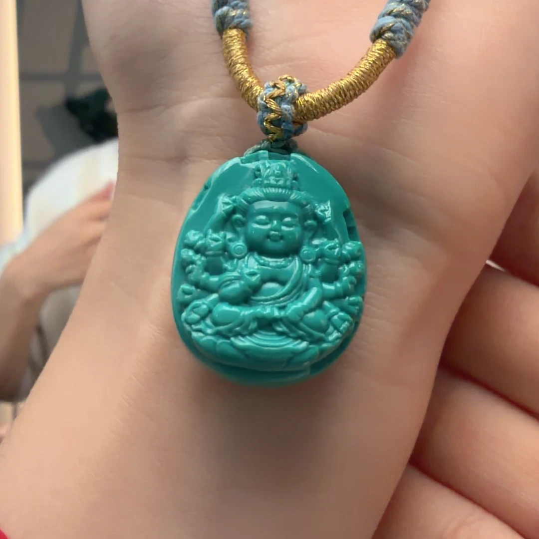 绿松石未镶嵌颈饰