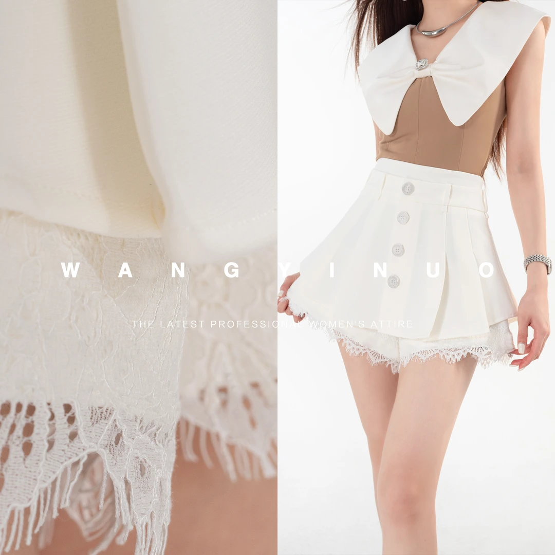 MD现货·依诺【春日心动】2025夏季款显瘦气质网红洋气百搭裤子裙裤