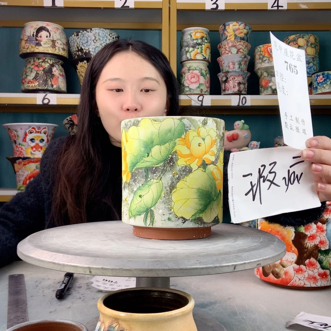 罐景德镇手工瑕疵765
