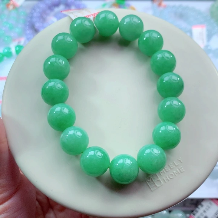 翡翠未镶嵌手链卡12.8