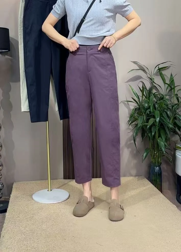 娟曦上新百搭显瘦镰刀小直筒【九分】