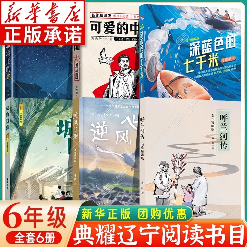 典耀辽宁 六年级任选 逆风飞翔城南旧事呼兰河传深蓝色的七千米