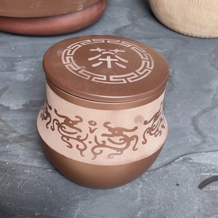 四***毋紫砂茶叶罐手工紫砂罐20只