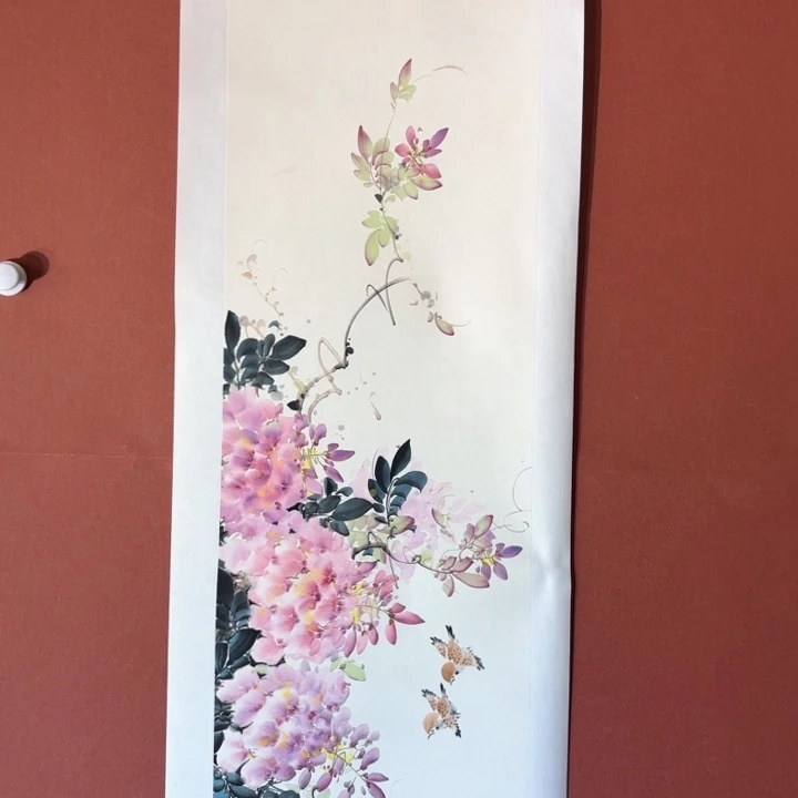 国画听兰老师花鸟