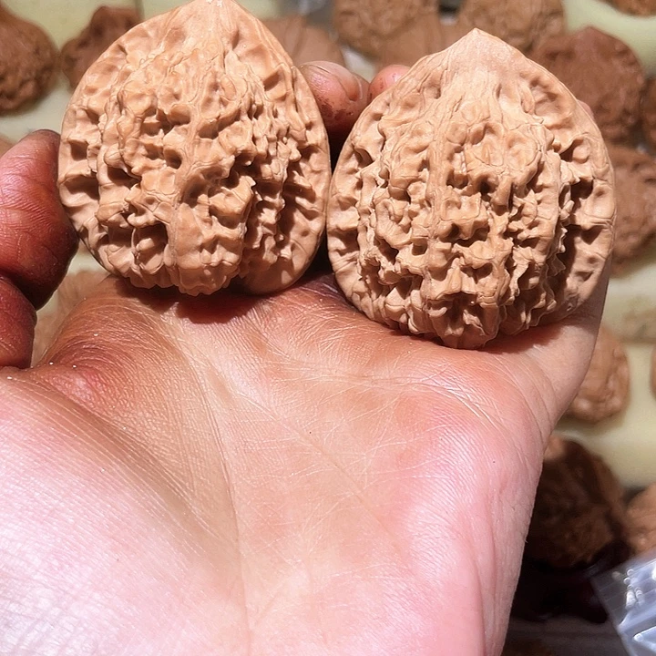 文玩核桃把件官帽白茬45尺