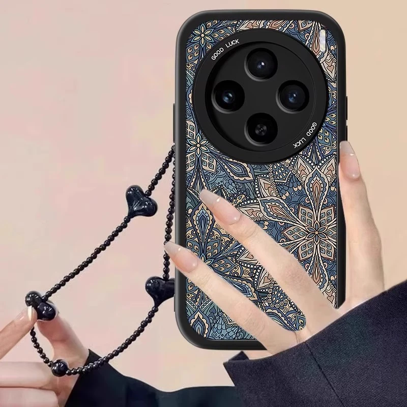 复古图腾适用vivox200s手机壳x100Ultra新款中国风x200全包小羊皮