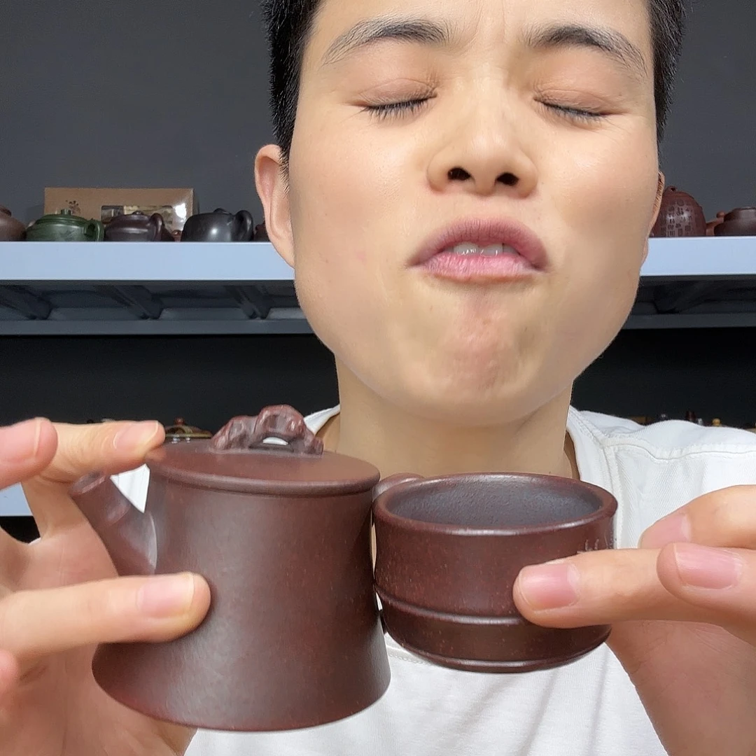 茶壶底槽青民间手艺人全手工制作