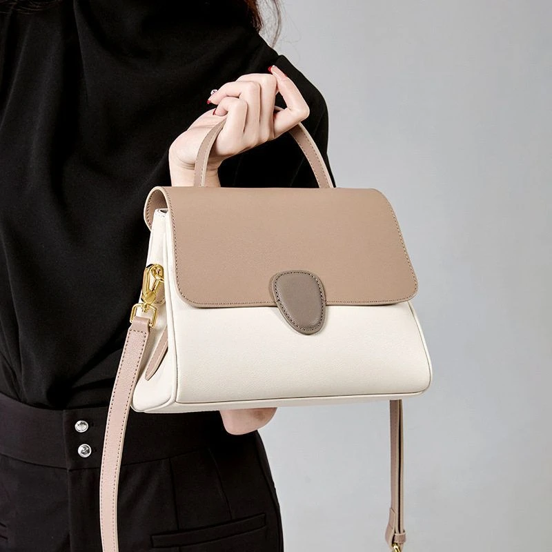 新款时尚女包托特包女士真皮包包单肩包高级感小众手提包斜挎包