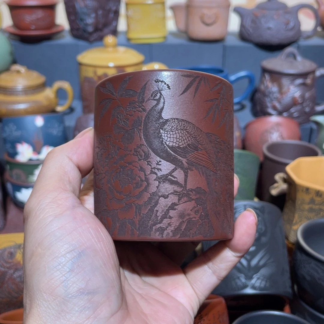 原矿紫砂手工主人杯