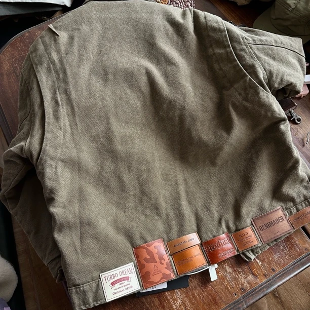 Sina美式复古底特律翻领工装休闲宽松保暖夹棉夹克外套MY6043