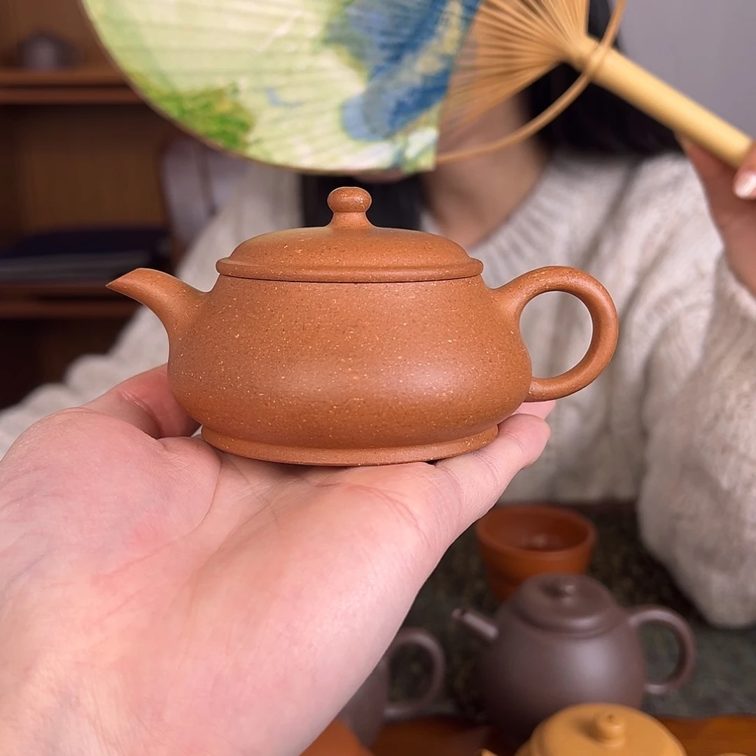 茶壶紫砂明炉 桃花泥 130cc