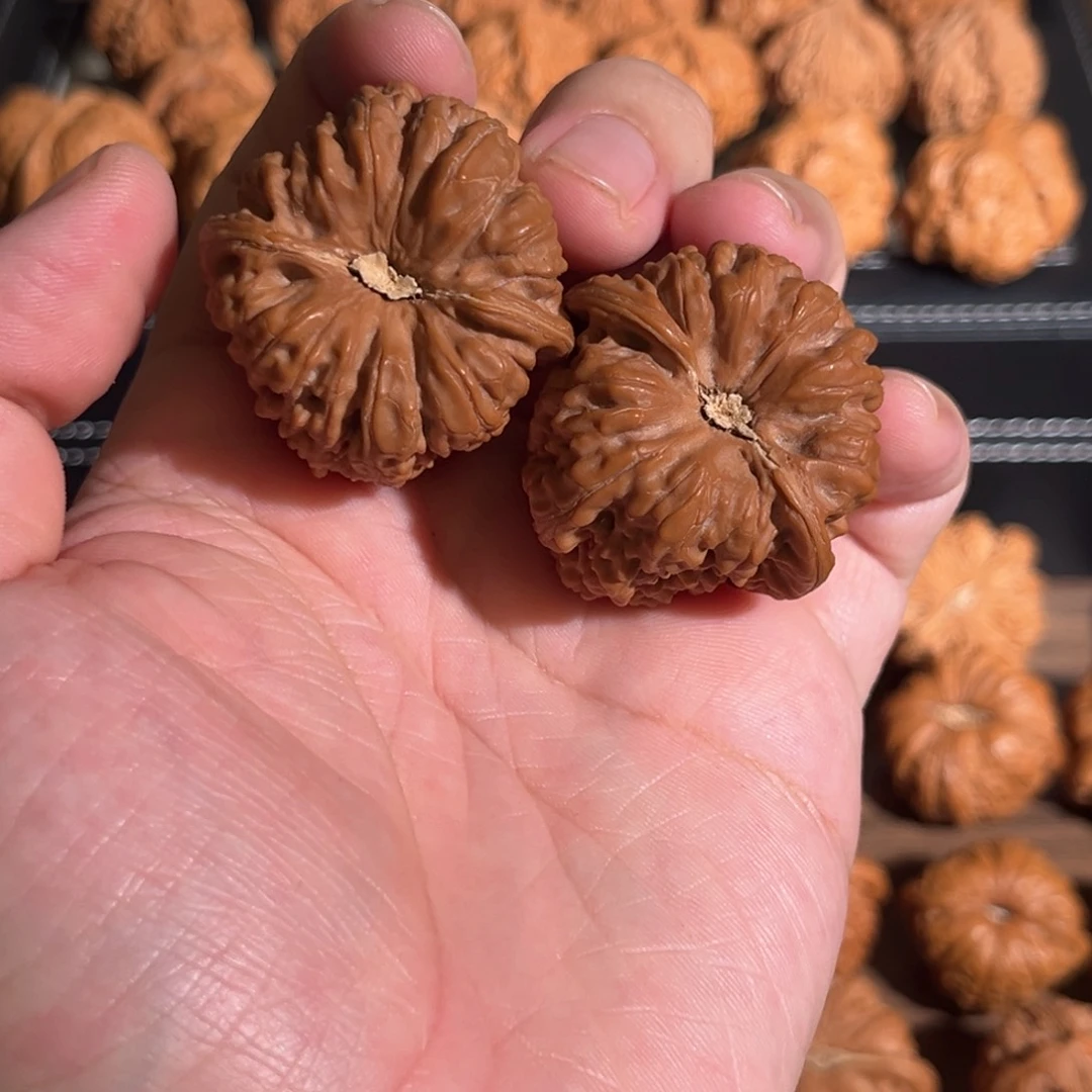 核桃手串/手链银**海38全品平谷凹底