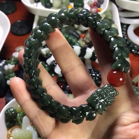 未镶嵌手链和田玉嚣**神