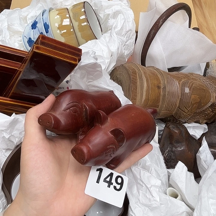 瓷片呀工艺品摆件瓷器摆件正能量