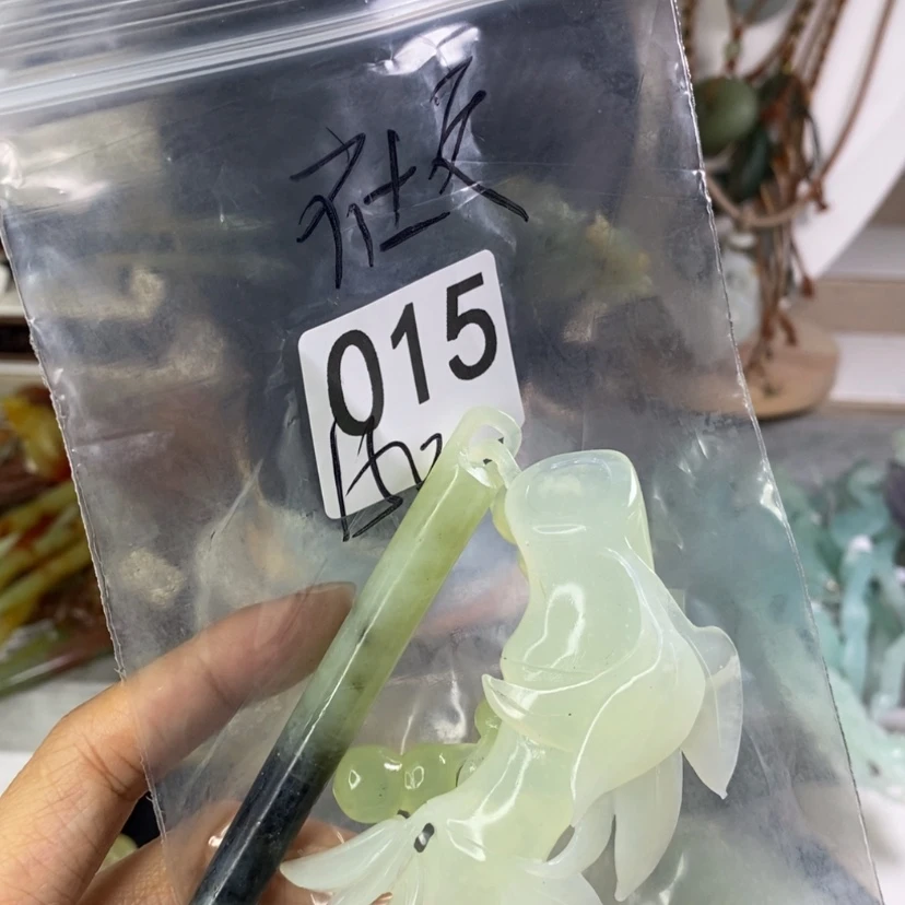 【闪购商品】岫玉发饰未镶嵌社***匪