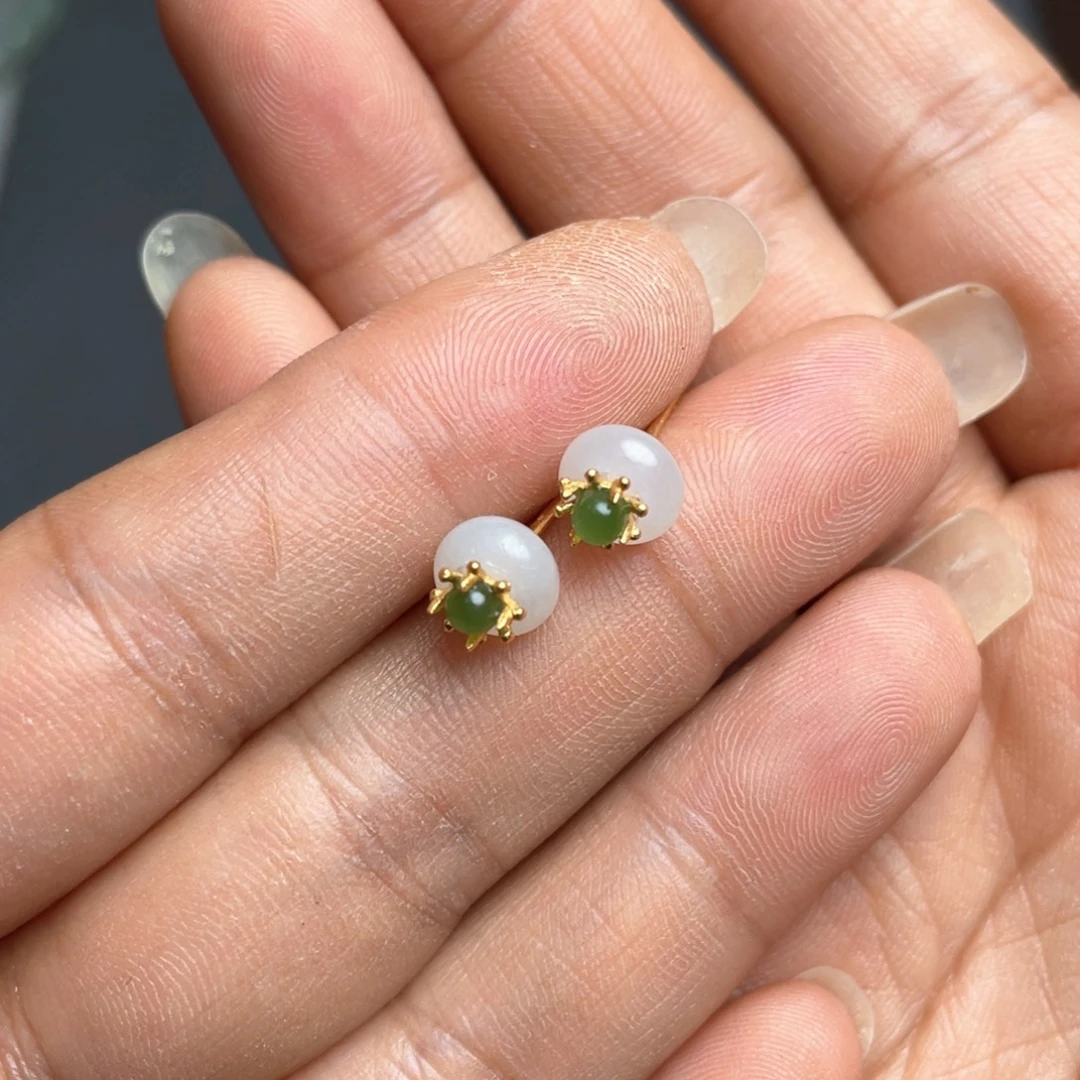和田玉银S925镶嵌颈饰