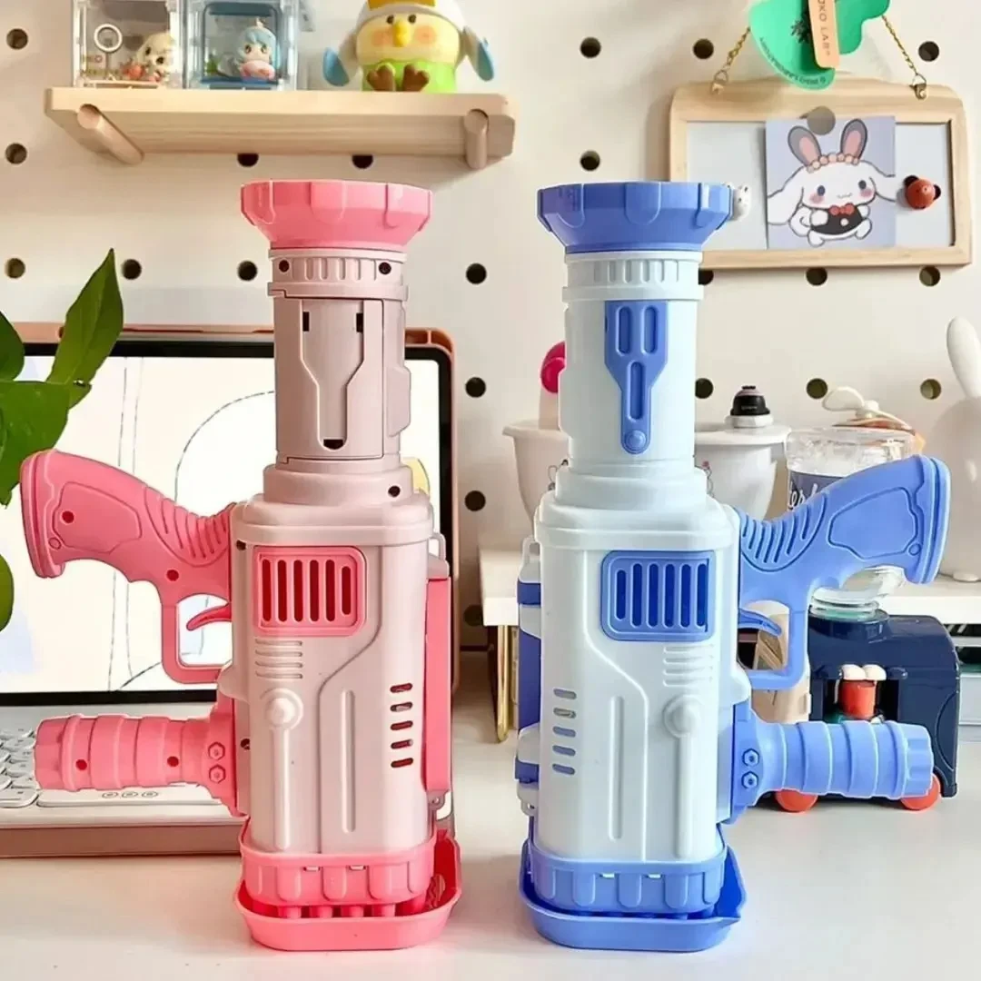 【过年必备玩具】32孔火箭筒泡泡机全自动手持加特林电动泡泡玩具BZ