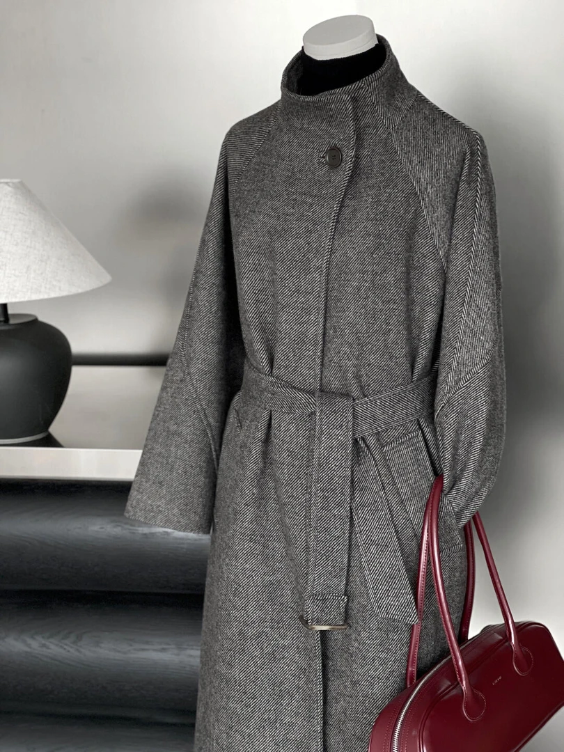 ｛119-199｝时尚大衣气质百搭韩版