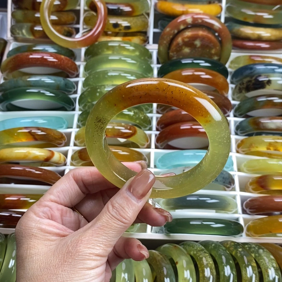 未镶嵌蛇纹石玉手镯60