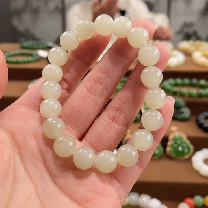 和田玉未镶嵌手链