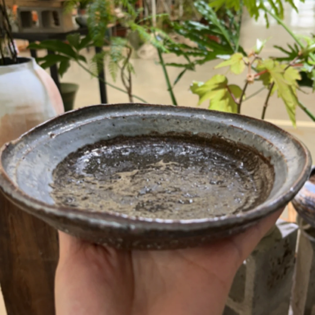 手工粗陶盘子可多种搭配纯手工复古日式茶道