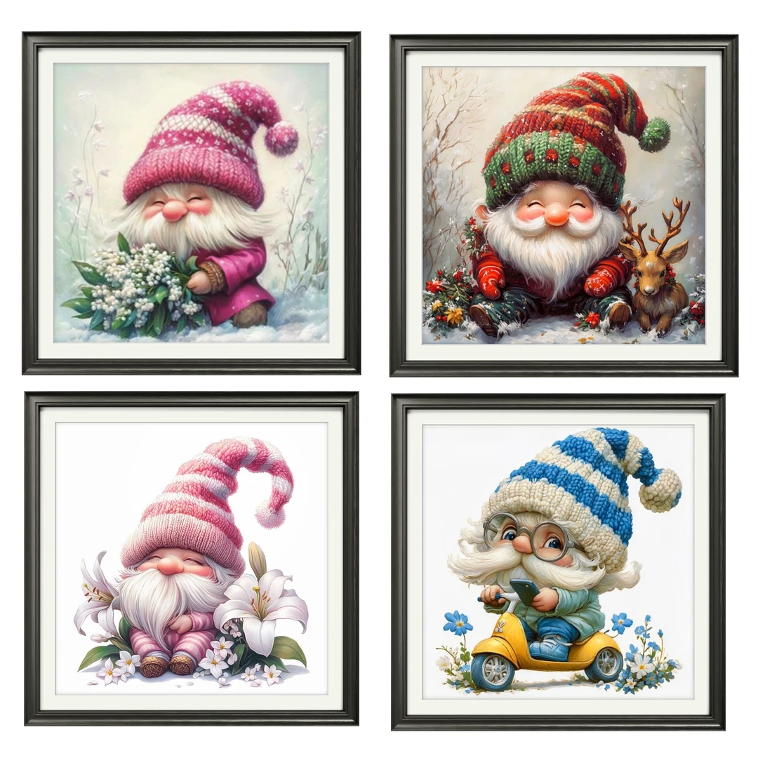 【十字绣】小矮人-四股非满绣 棉线60*60厘米（需自己绣）