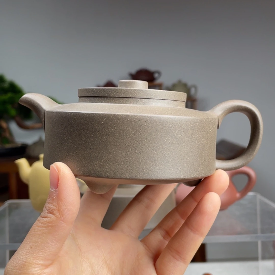 【闪购商品】紫砂茶壶青灰紫泥周盘容量240cc