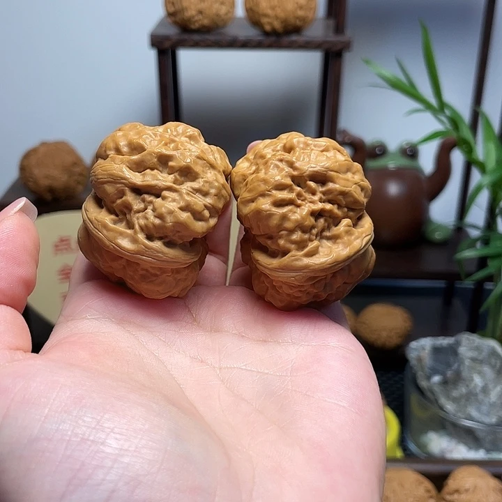 a***）文玩核桃把件蛤蟆42闪15