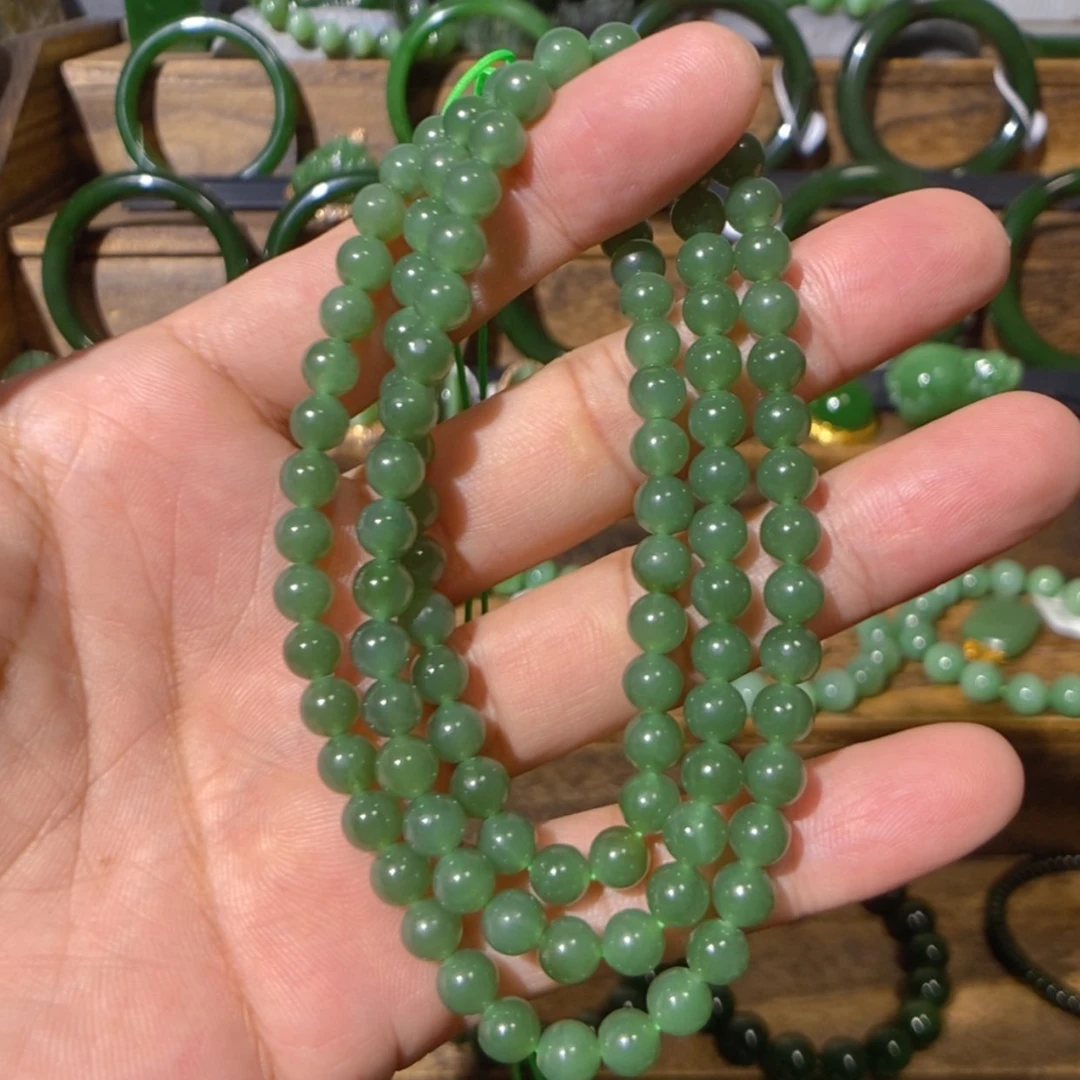 【闪购商品】和田玉未镶嵌吊坠(不含链)加拿大碧玉项链6