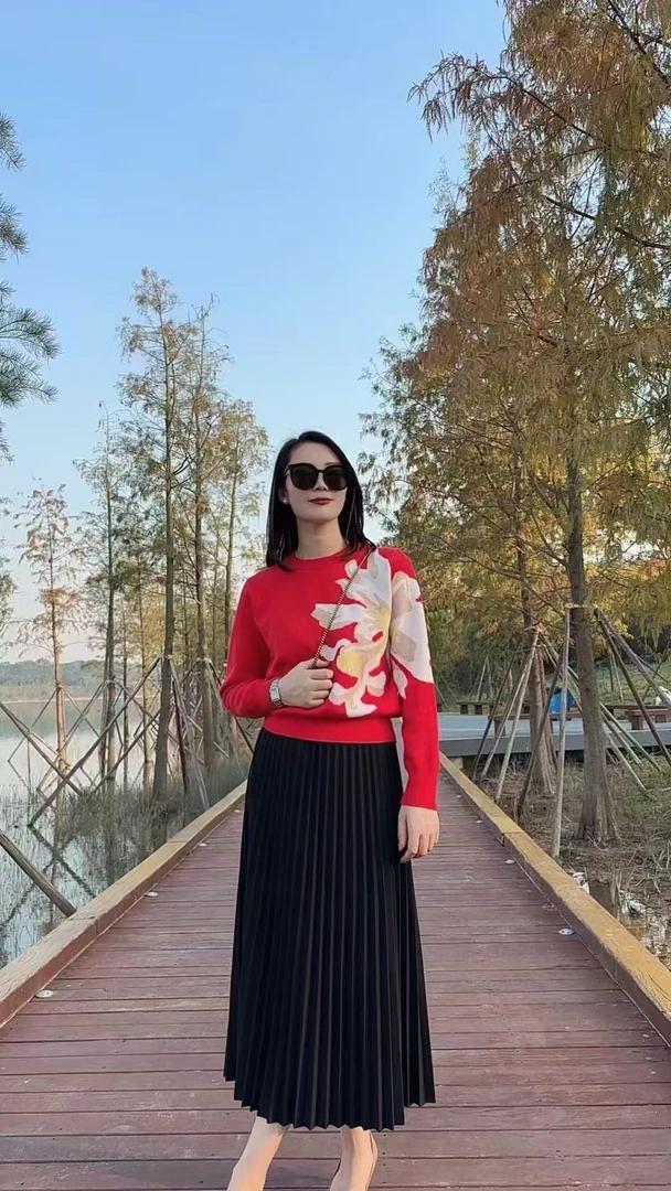 YQ1-100按照编号拍对应数字编号针织衫