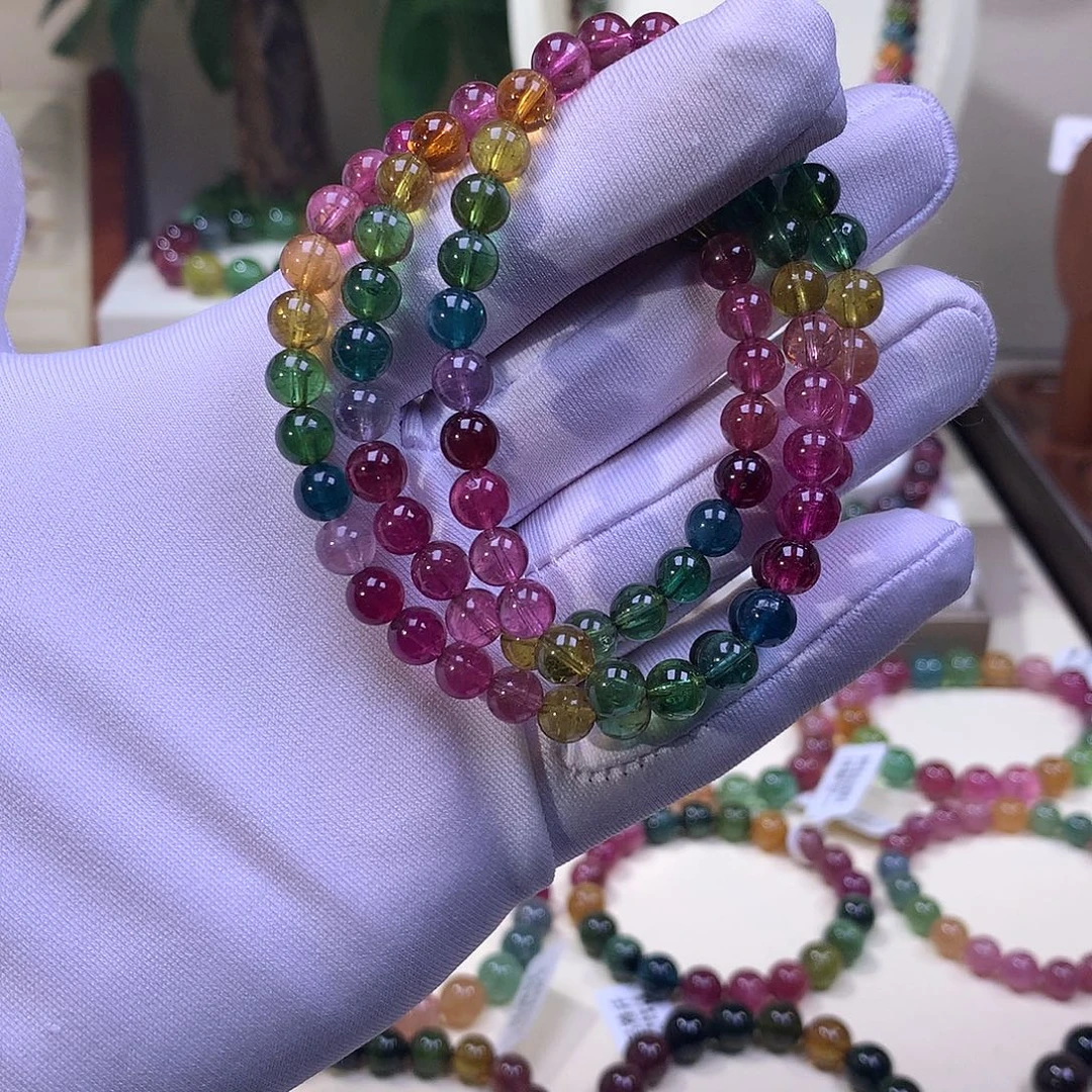 碧玺未镶嵌手链碧玺