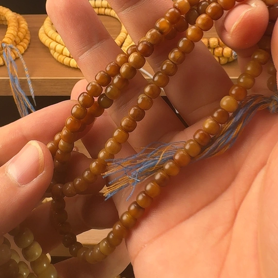 吊坠龙脊菩提玉化料6 108脖挂