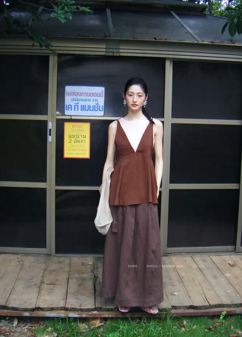 【NO退NO换】鑫燃KIKI 欧美风显瘦甜美风气质无袖吊带 252721 NH（F）