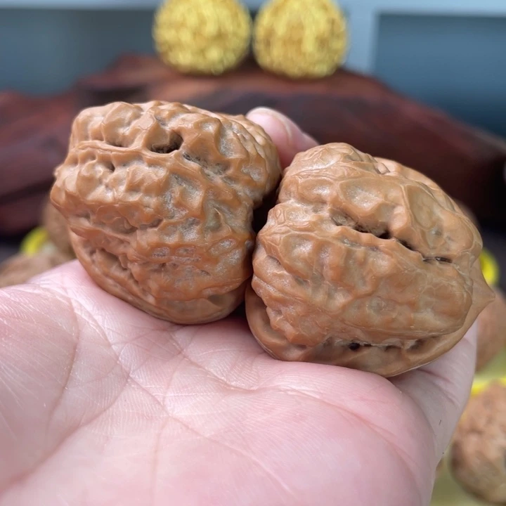 文玩核桃把件蛤蟆头全品3942