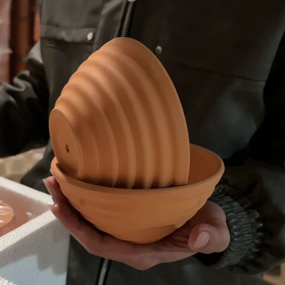 【闪购商品】红陶碗盆两个15口6高