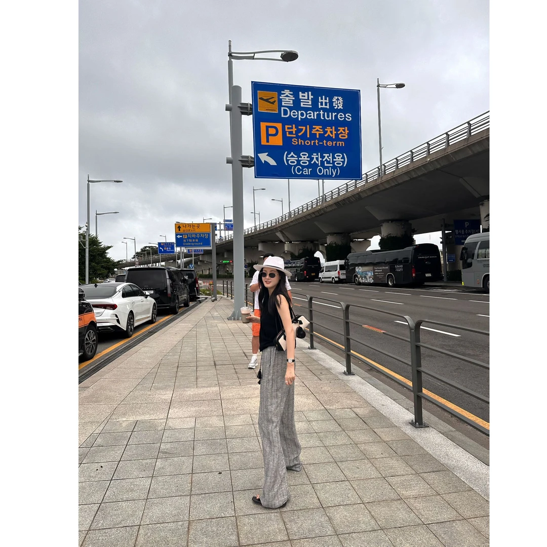 DANSO玉美华【风纹云染】夏季松紧条纹休闲裤休闲宽松560190C