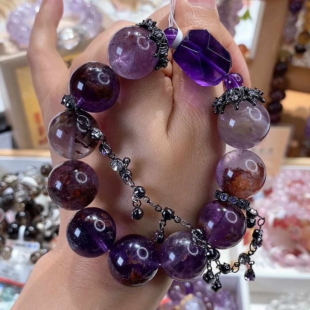 水晶手串未镶嵌G3246单圈颜色微差