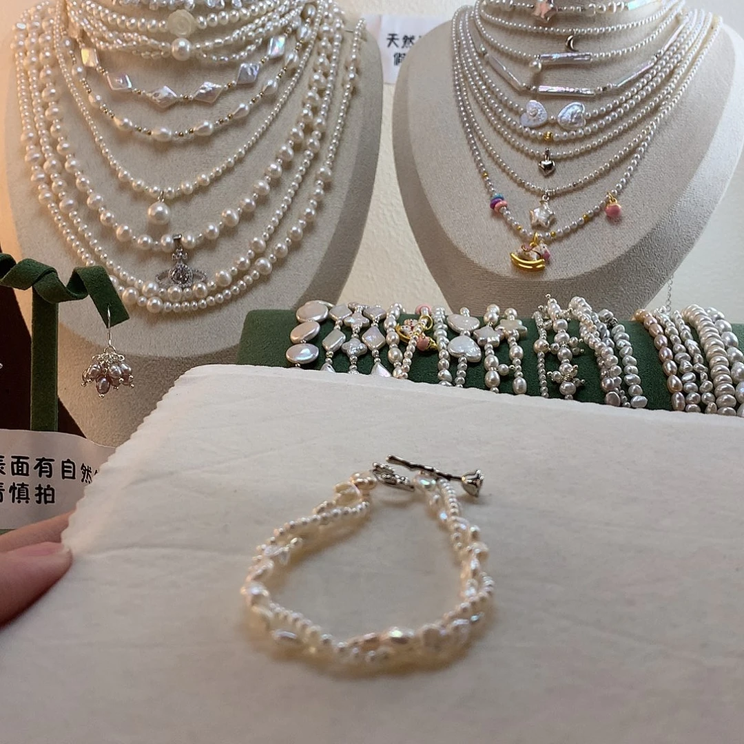 手绳合金淡水珍珠