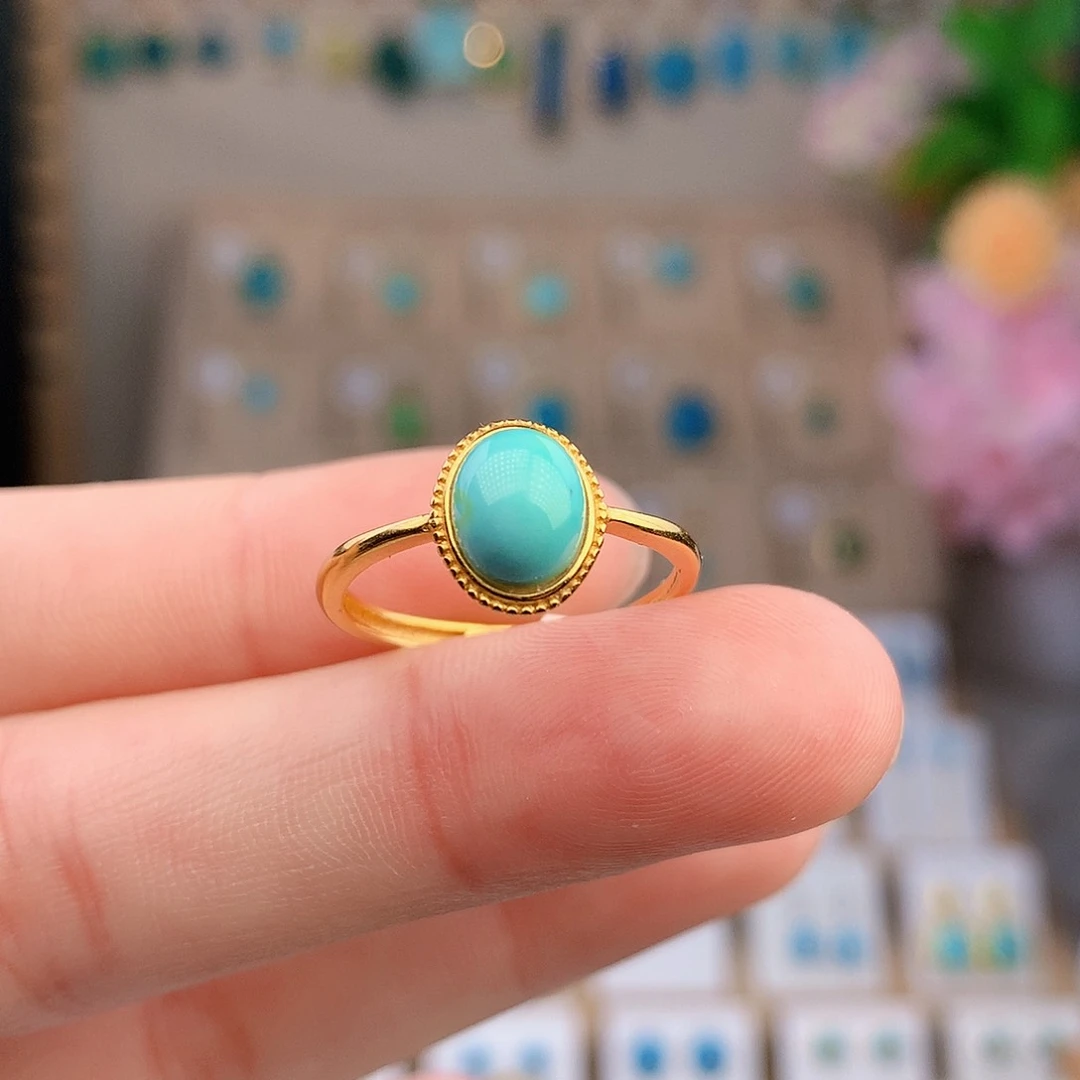 绿松石银S925镶嵌颈饰