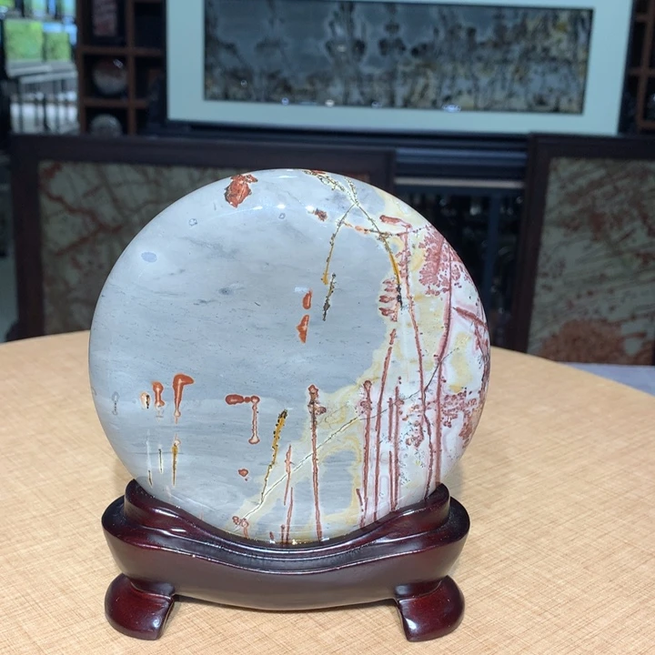 广西国画石摆件，观赏收藏