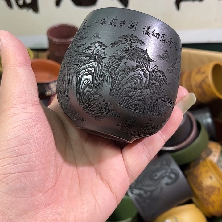 茶杯紫砂全手工紫砂主人杯