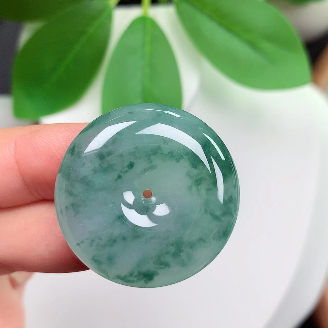 颈饰未镶嵌翡翠平安扣 29.3x6.5mm