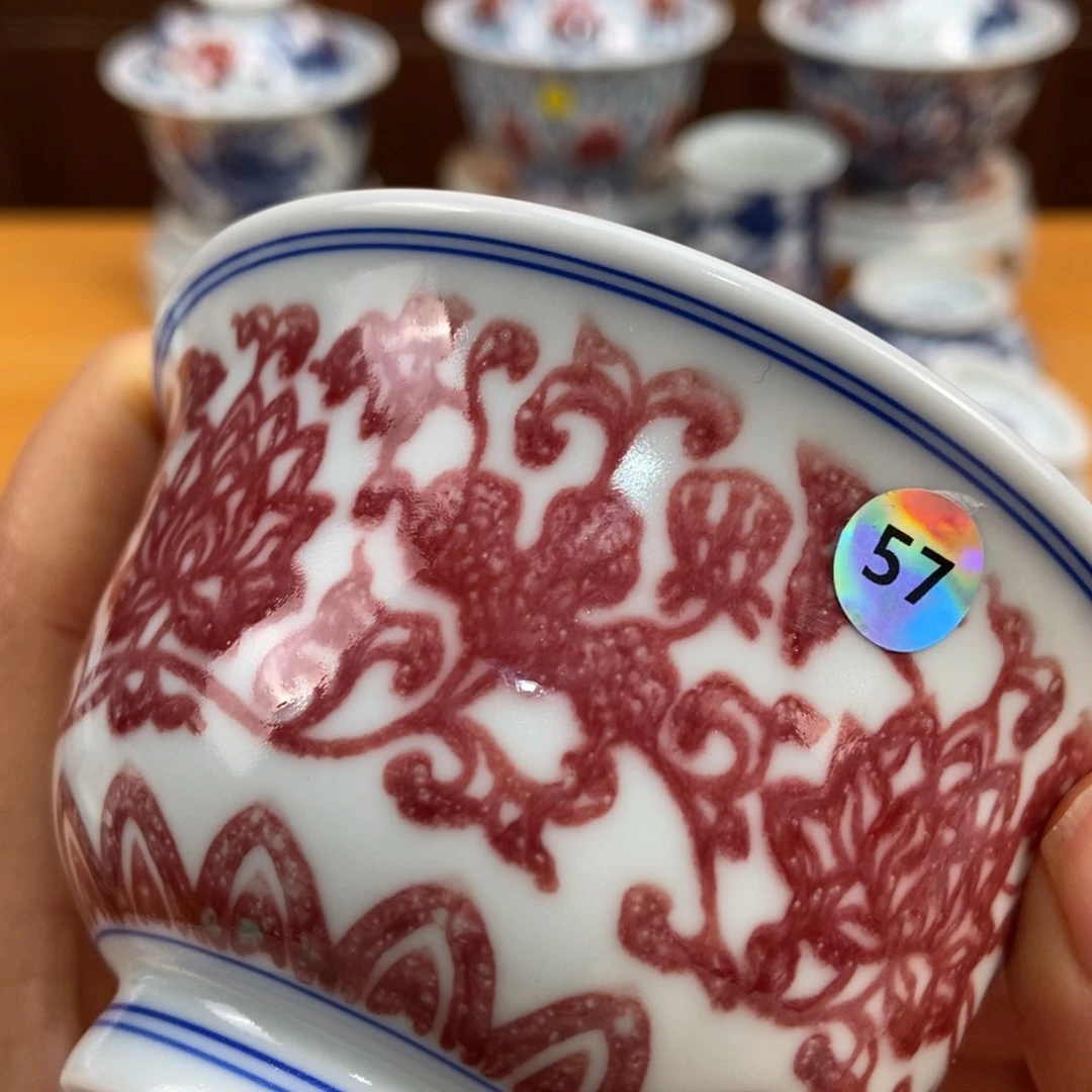 手绘现代茶具非古董