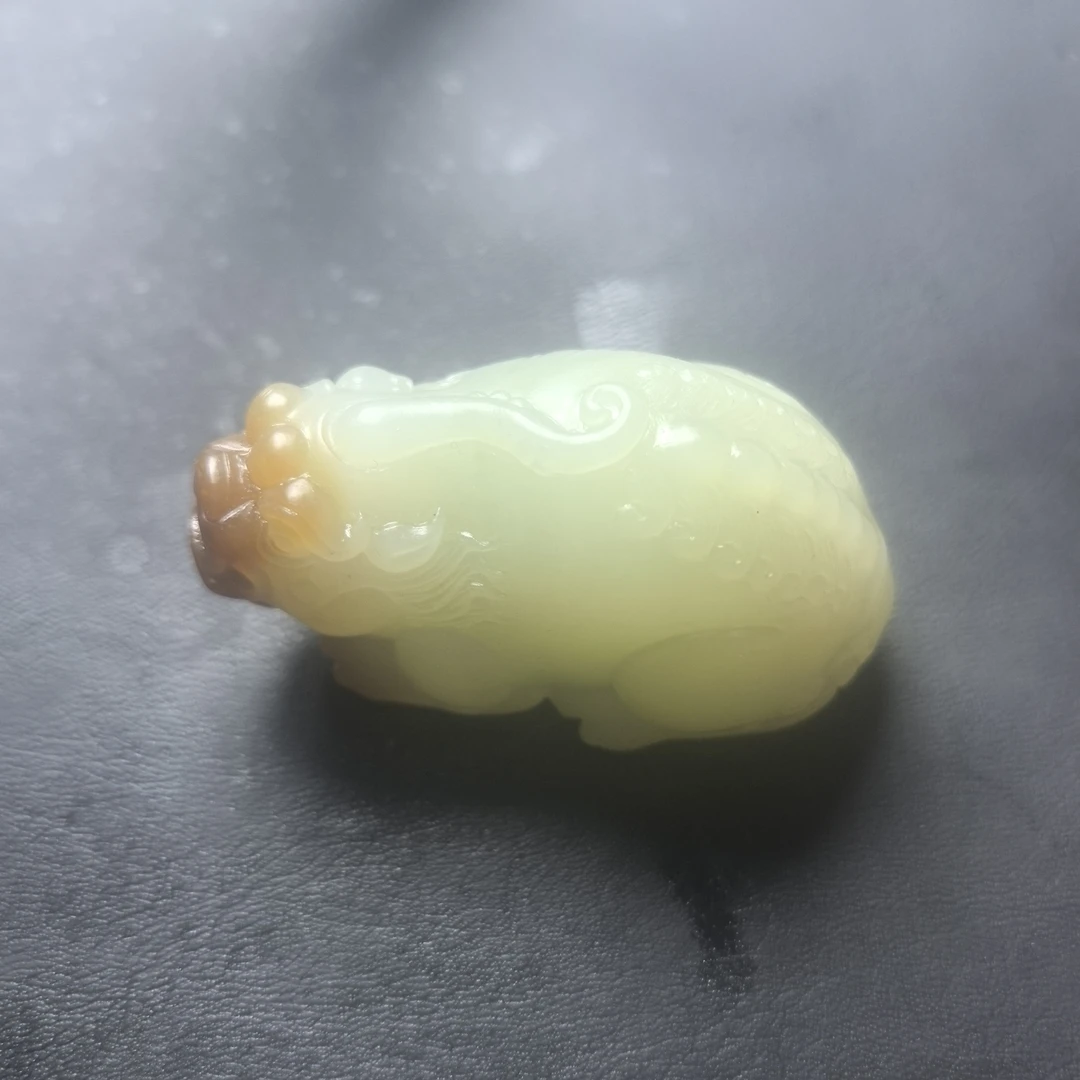 且末料红糖貔貅手把