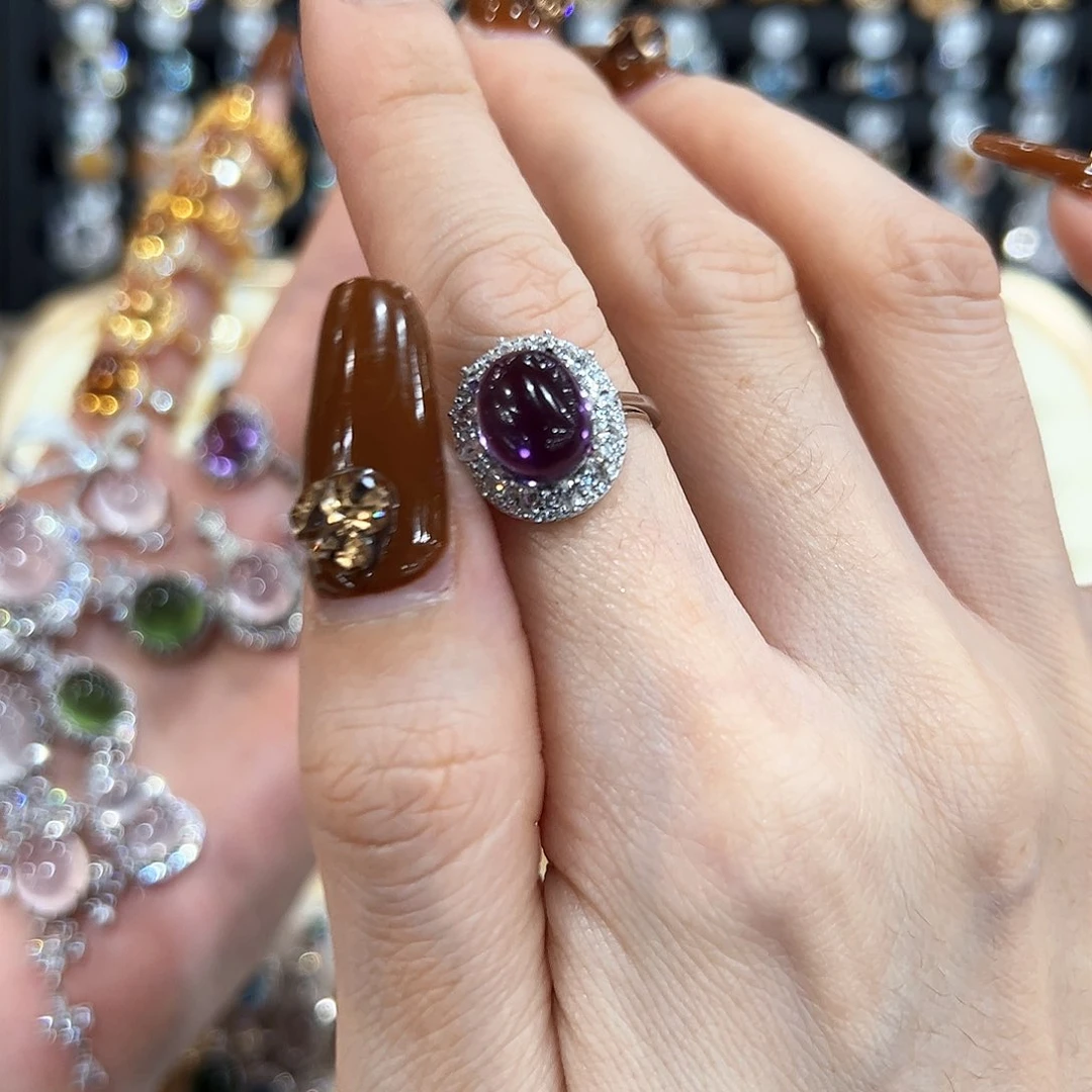 水晶金色拖不保色介意慎拍银色托不掉色银S925镶大****友