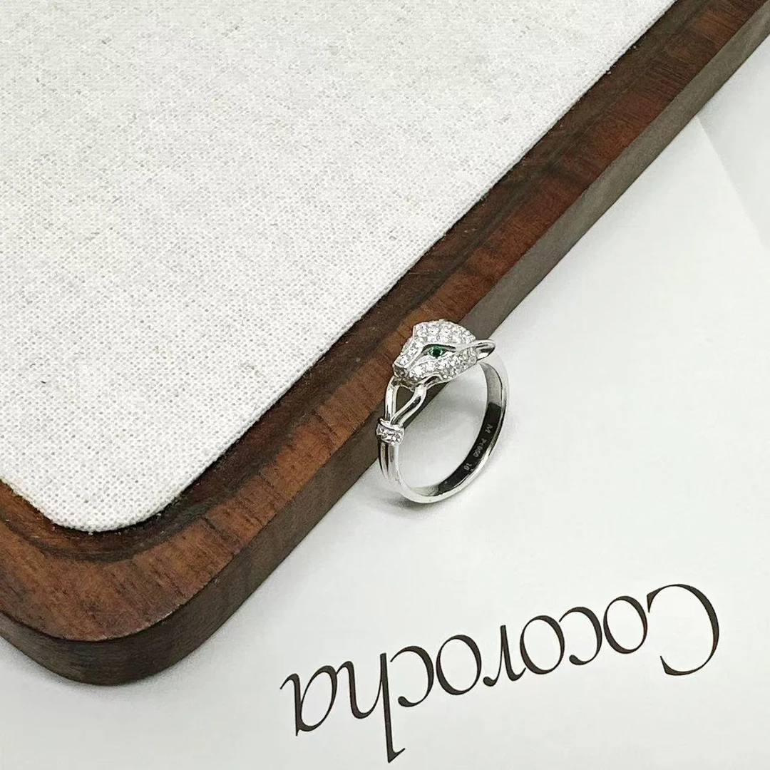 云珑铂金 铂金PT950 豹子戒指